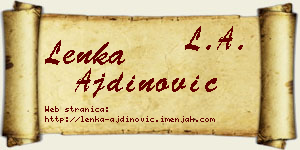 Lenka Ajdinović vizit kartica